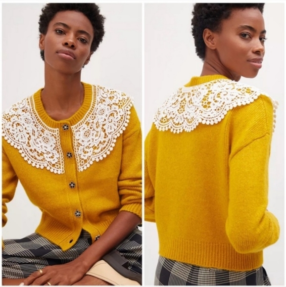 Anthropologie Sweaters - ANTHRO Maeve Lace Cardigan